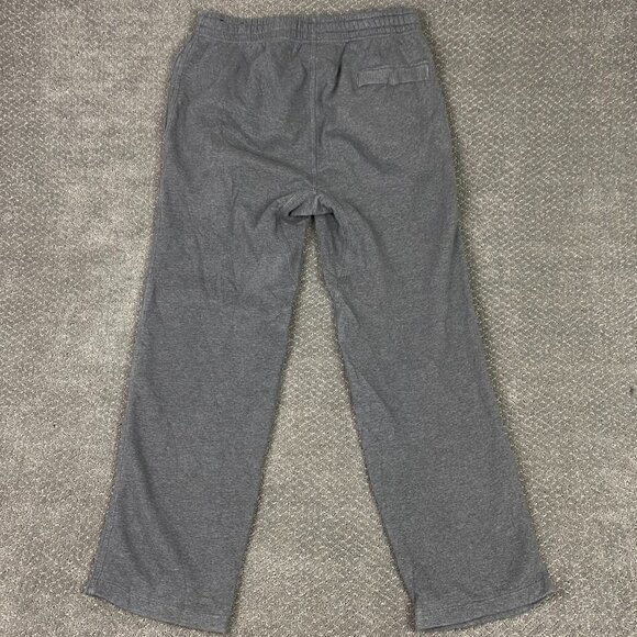 Nike Sweatpants Men's Medium Gray Sportswear Club Fleece Straight Leg Open Hem - Picture 4 of 14